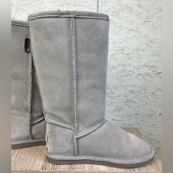 Bjorndal Suede Leather Wool Tall Sock Boots Size 7 Gray - Picture 9 of 16